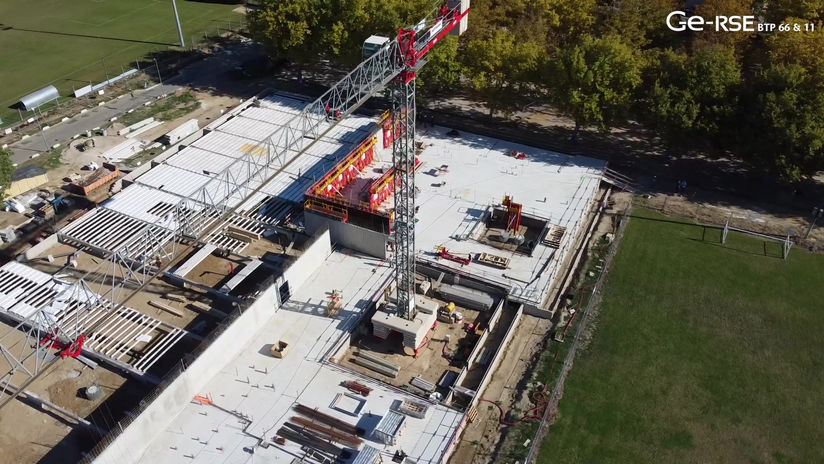 Visite chantier - Gymnase St Estève